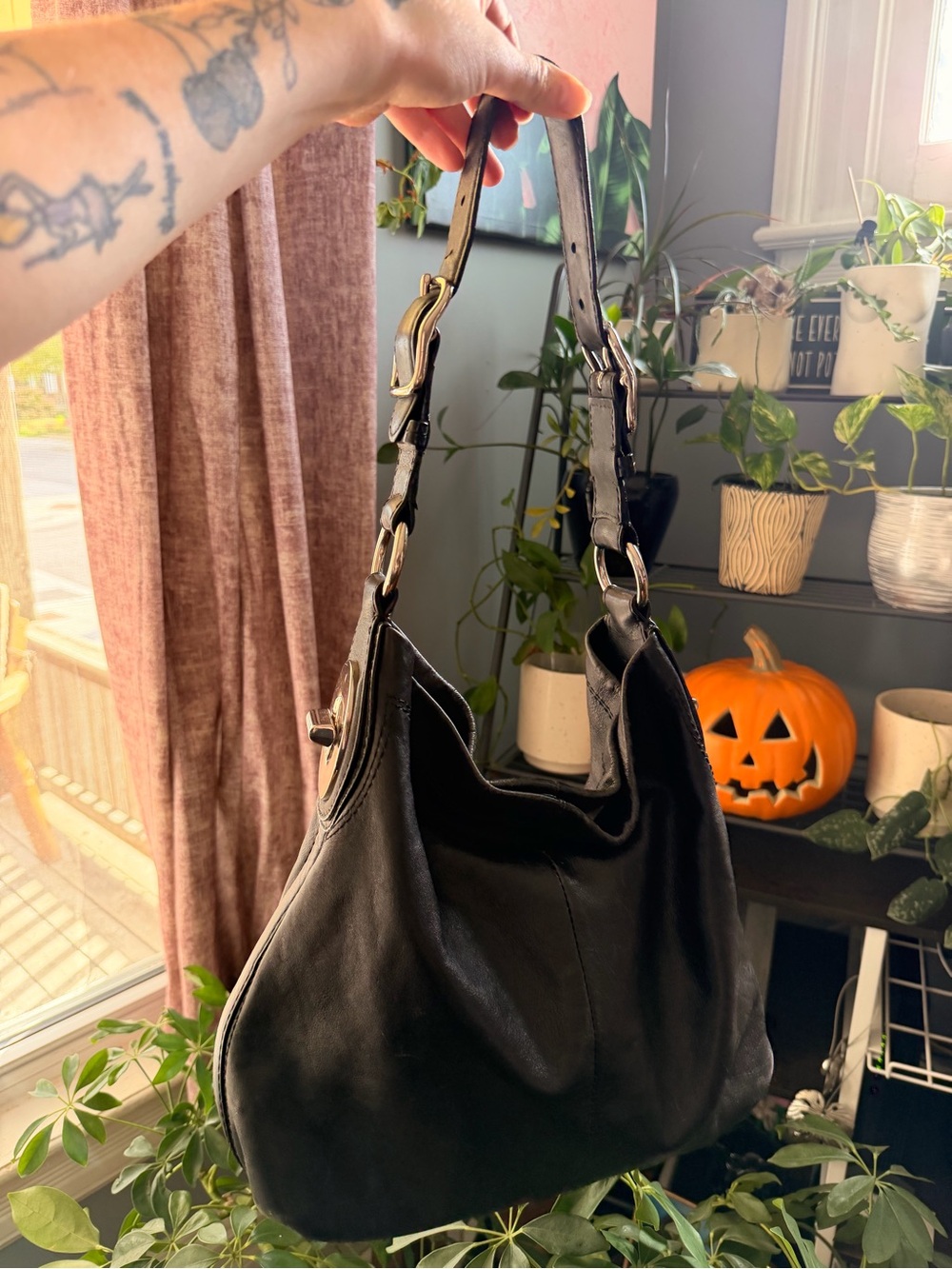 Coach Peyton Leather Hobo Bag